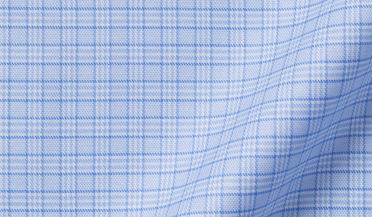 Shop Non-Iron Stretch Light Blue Small Check