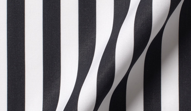 Shop Thomas Mason Luxury Black and White Bengal Stripe