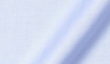 Non-Iron Light Blue Herringbone by Proper Cloth