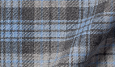 Shop Satoyama Light Blue and Grey Plaid Flannel