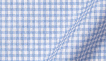 Shop DJA Sea Island Light Blue Small Gingham
