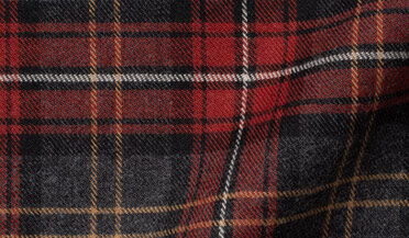 Shop Japanese Red and Grey Plaid Flannel