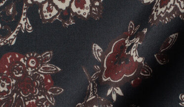Shop Albiate Vintage Black and Red Paisley Print