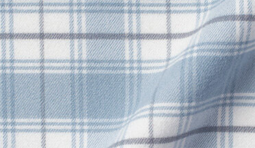 Shop Performance Light Blue Plaid Stretch Flannel