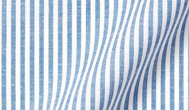 Shop Blue Linen Blend Bengal Stripe Twill