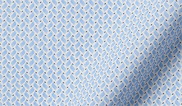 Shop Canclini Light Blue Feather Print
