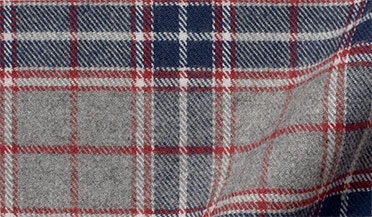 Stowe Red Navy and Grey Plaid Flannel Shirts by Proper Cloth