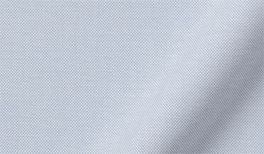 Fabric swatch of American Pima Blue Melange Heavy Oxford Cloth Fabric