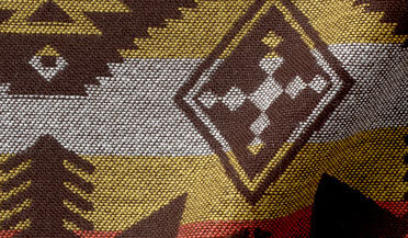 Shop Japanese Brown and Gold Southwest Jacquard