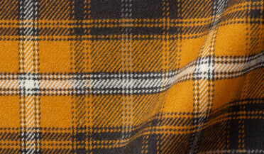 Shop Gold and Charcoal Large Plaid Flannel