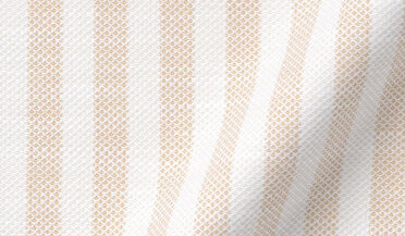 Shop Amalfi Beige Tonal Wide Stripe Pique
