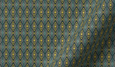 Shop Albini Teal and Yellow Dobby