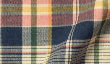Shop Salmon and Navy Indian Madras