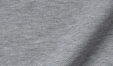Fabric swatch of Ventura Grey Melange Knit Pique Fabric