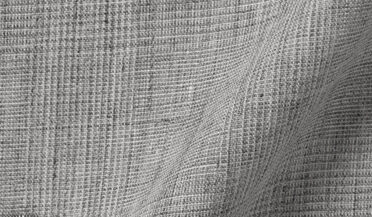 Fabric swatch of Di Sondrio Light Grey Melange Glen Plaid Linen Fabric