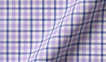 Melrose Lavender and Blue Multi Check Fabric Sample