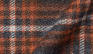 Shop Canclini Orange and Grey Plaid Beacon Flannel