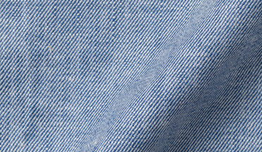 Shop Blue Cotton and Linen Stretch Denim