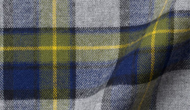 Shop Yellow and Grey Large Tartan Flannel