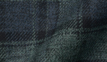 Shop Japanese Navy and Pine Low Twist Plaid