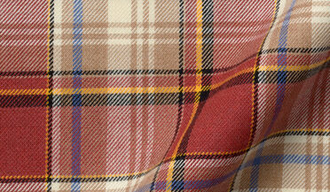 Shop Portuguese Terra Cotta and Beige Plaid