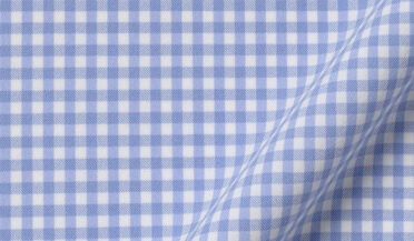 Shop Recycled Cotton Free Performance Light Blue Gingham