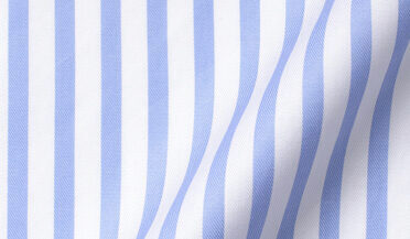 Shop Thomas Mason Non-Iron Sky Awning Stripe