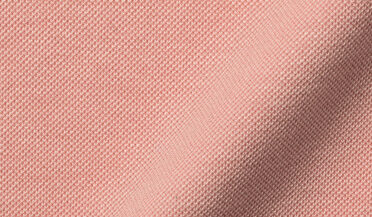 Fabric swatch of Carmel Peach Tencel and Cotton Knit Pique Fabric