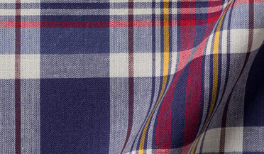Shop Blue Red and Gold Indian Madras