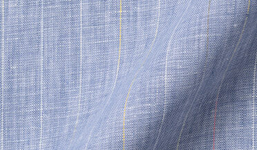 Shop Portuguese Faded Blue Pinstripe Linen