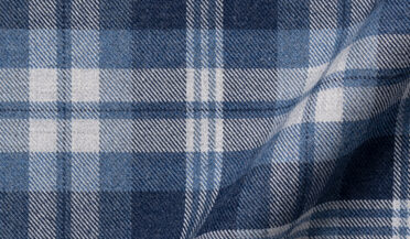 Teton Navy and Light Grey Plaid Flannel Shirt by Proper Cloth