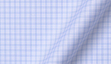 Shop Mayfair Wrinkle-Resistant Light Blue Micro Check