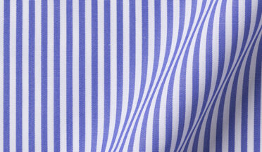 Shop Thomas Mason Blue Bengal Stripe  Broadcloth