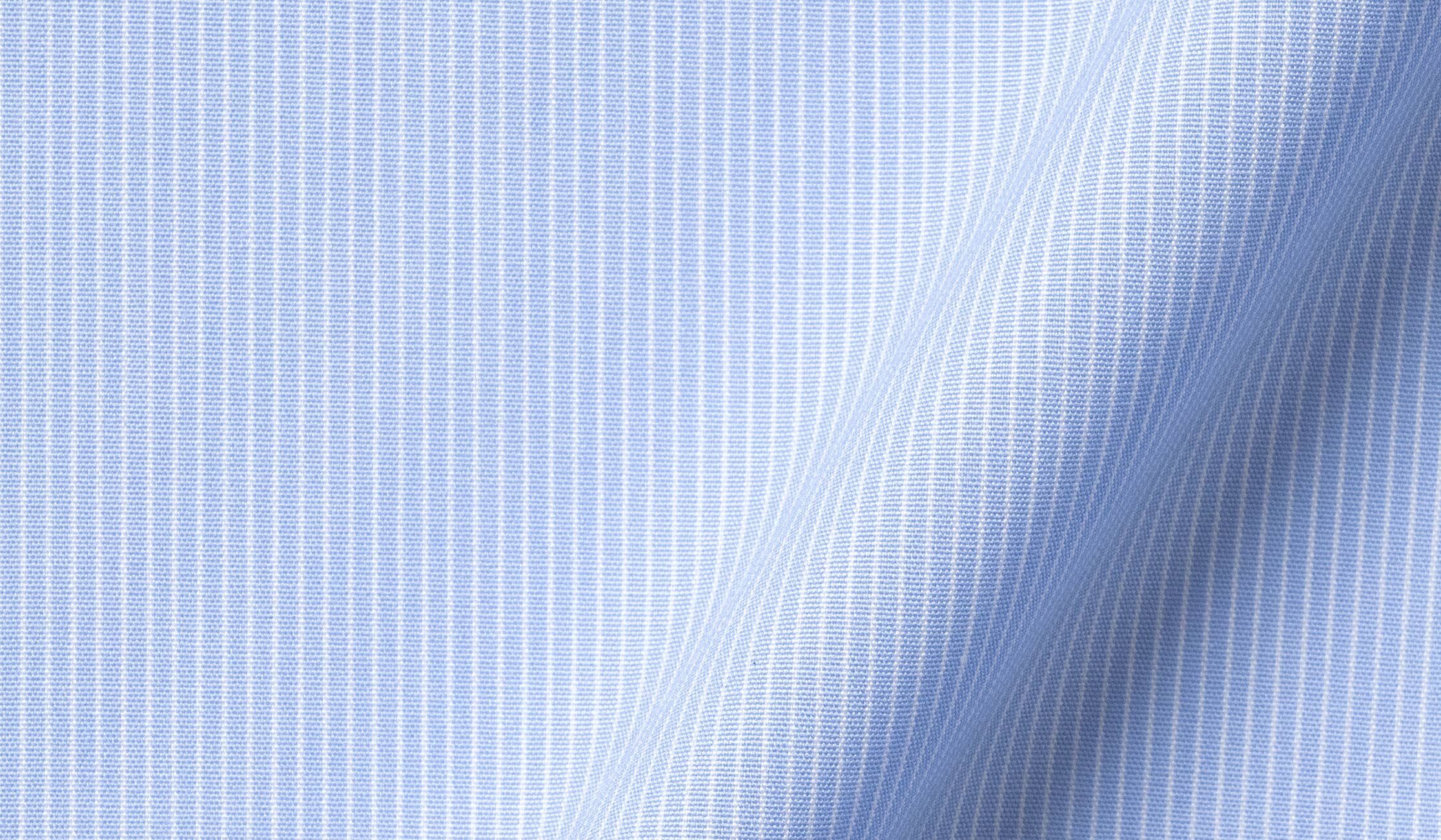 Shop Genoa Light Blue Fine Stripe Broadcloth
