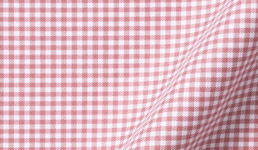 Hot Pink Gingham on Cotton Jersey Fabric