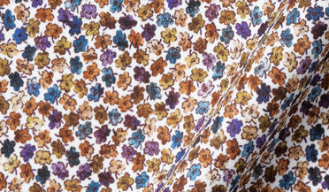 Shop Organic Stretch Cotton Multi Color Micro Floral Print
