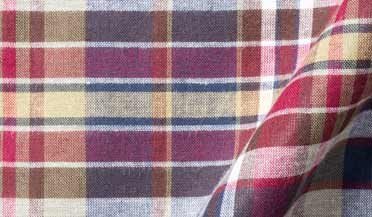 Shop Navy Berry and Yellow Indian Madras