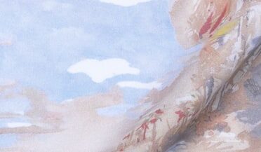 Shop Albini Tencel and Cotton Watercolor Island Print
