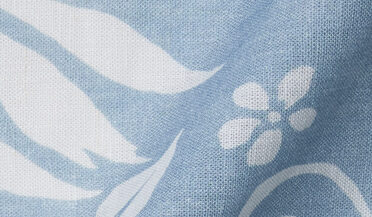 Shop Sky Blue Linen Blend Aloha Print