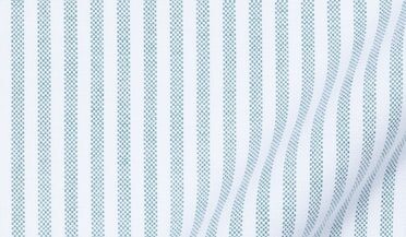 Shop Green University Stripe Oxford Cloth