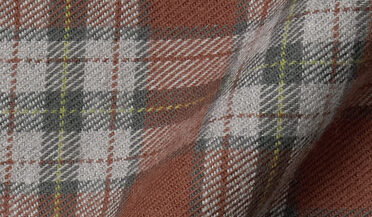 Shop Stowe Rust and Grey Plaid Flannel