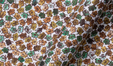 Shop Organic Stretch Cotton Multi Color Micro Floral Print