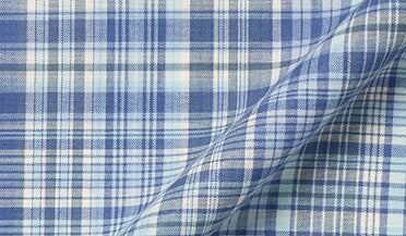Shop Blue and Off White Indian Madras Plaid